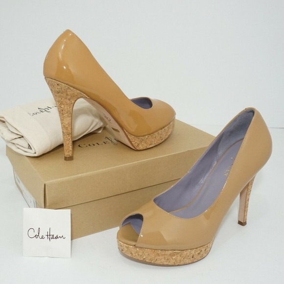 🆕 clearance‼️Cole Haan Tan Patent Platform Pump - Picture 2 of 8